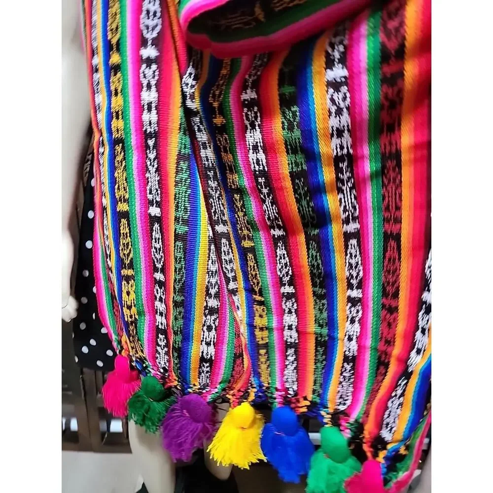 Woven loomed blanket from Guatemala Handwoven 27